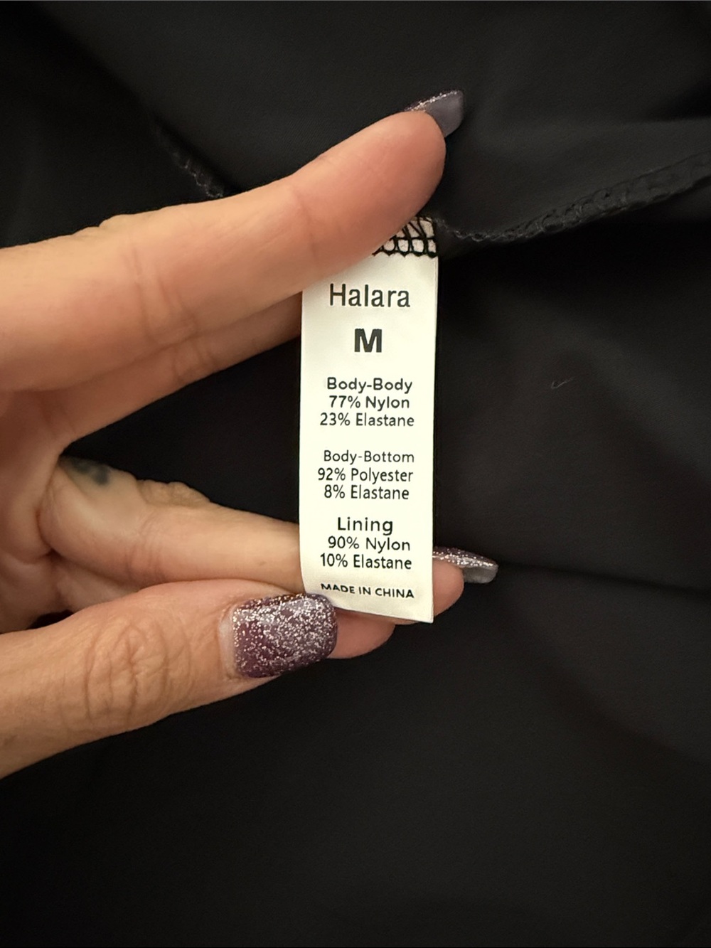 HALARA Black Twist-Back Skater Dress M - Picture 4 of 4